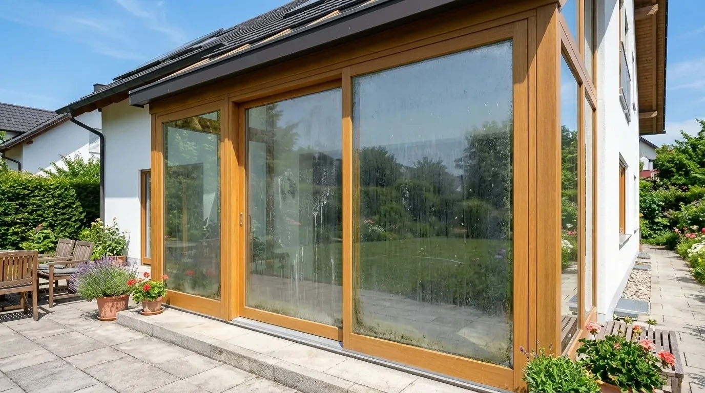 Glas & Wintergarten vorher