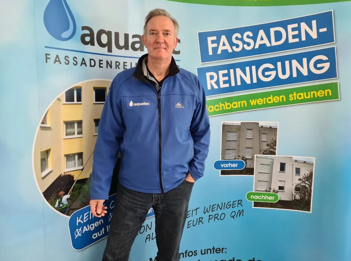 Matthias Fritsche – Fachberater für Fassaden-, Stein- und Oberflächenreinigung bei aquatec, seit 2014 in der professionellen Reinigung tätig